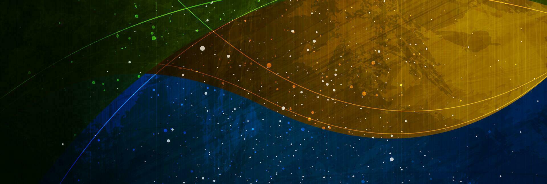 kleurrijk grunge golven met klein dots abstract achtergrond vector
