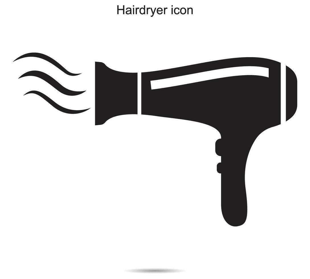 haardroger icoon, vector illustratie