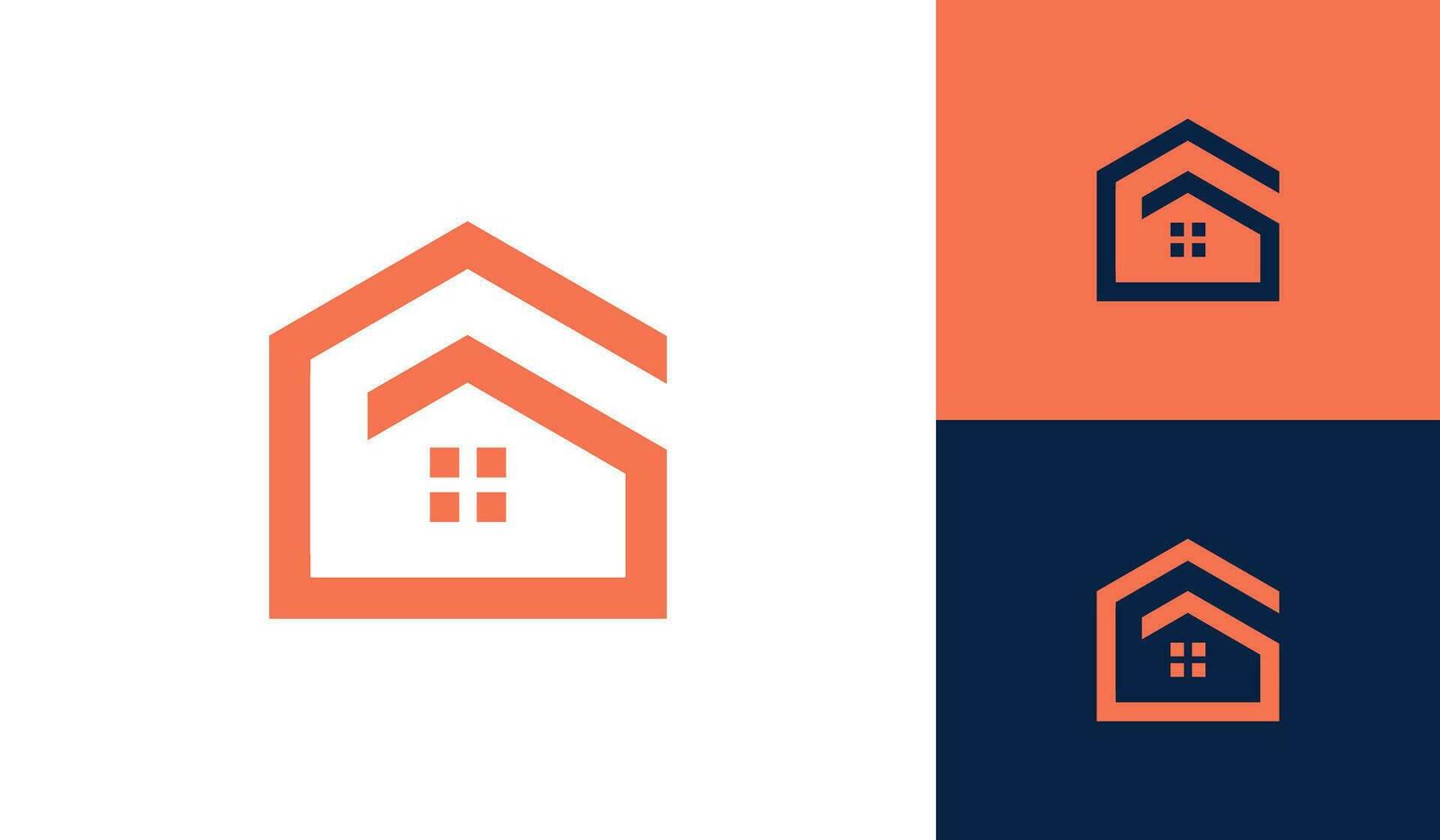 letter g huis logo ontwerp vector