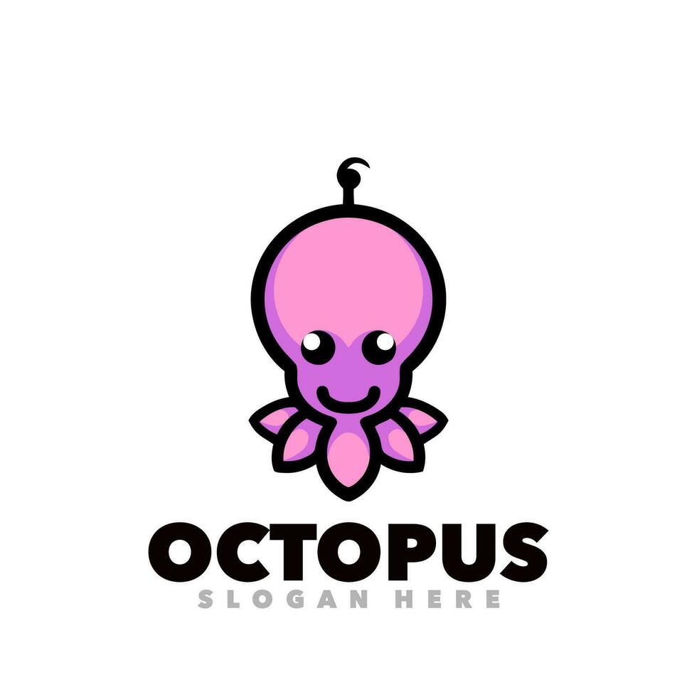 Octopus ontwerp sjabloon vector