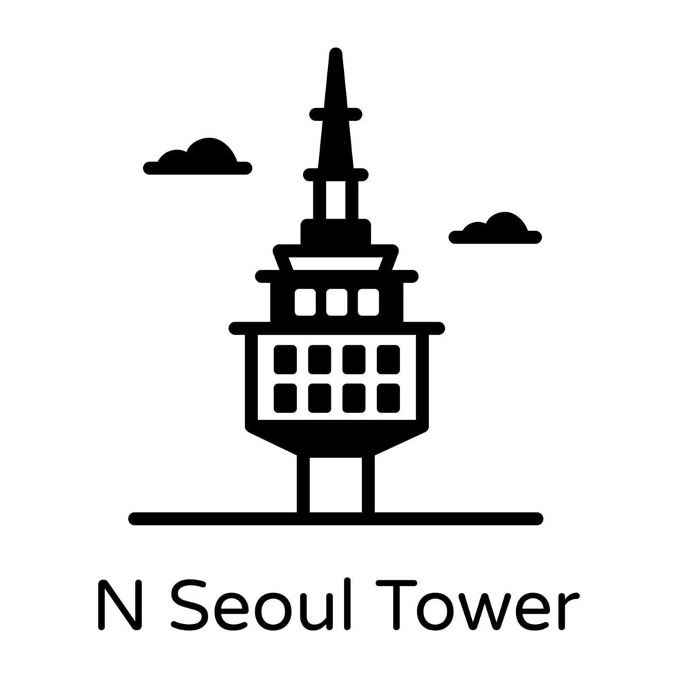 n seoul toren vector