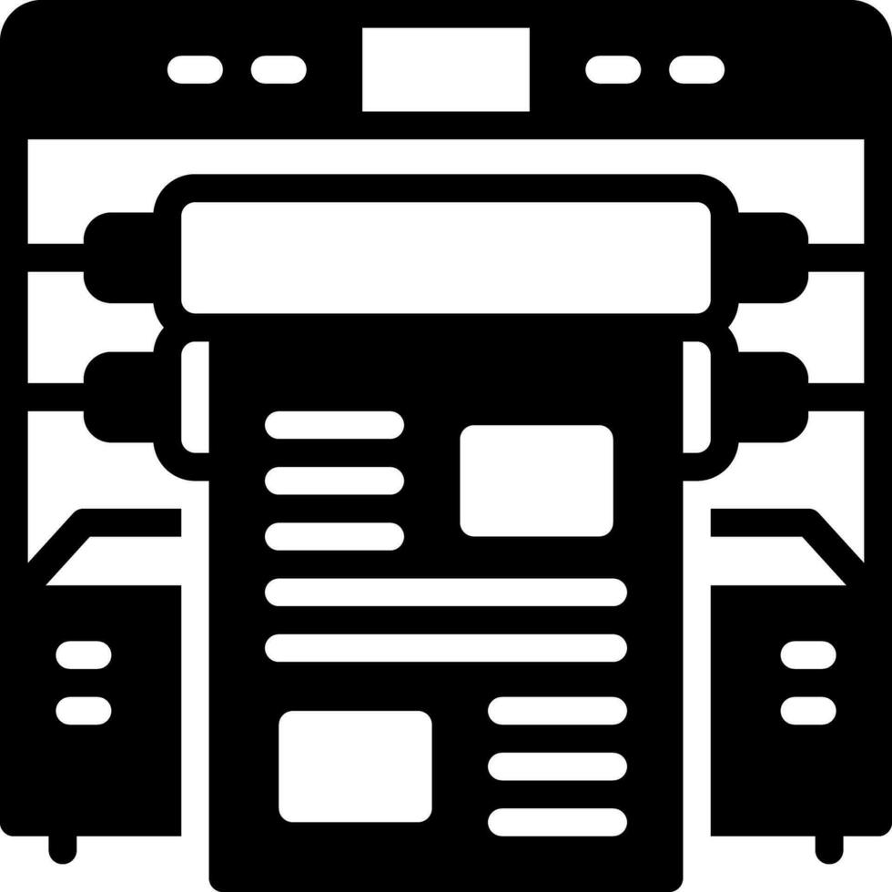 solide icoon voor offset vector