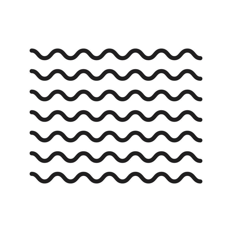 zigzag ronde Golf icoon geïsoleerd vector illustratie.
