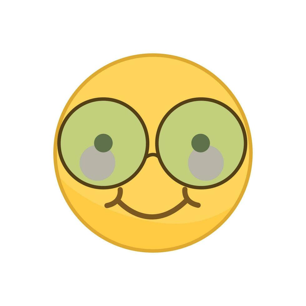 vector ronde geel emoticon reeks geïsoleerd Aan wit achtergrond