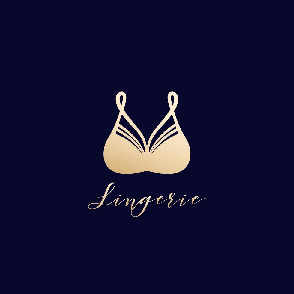 lingerie, beha vector logo ontwerp
