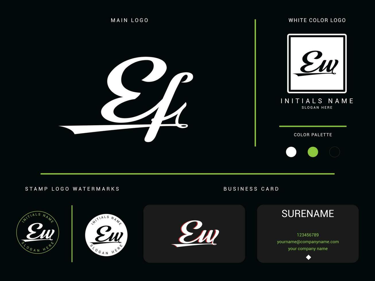 minimalistische ef mode luxe kleding logo, modern ew ef logo icoon ontwerp voor kleding bedrijf vector