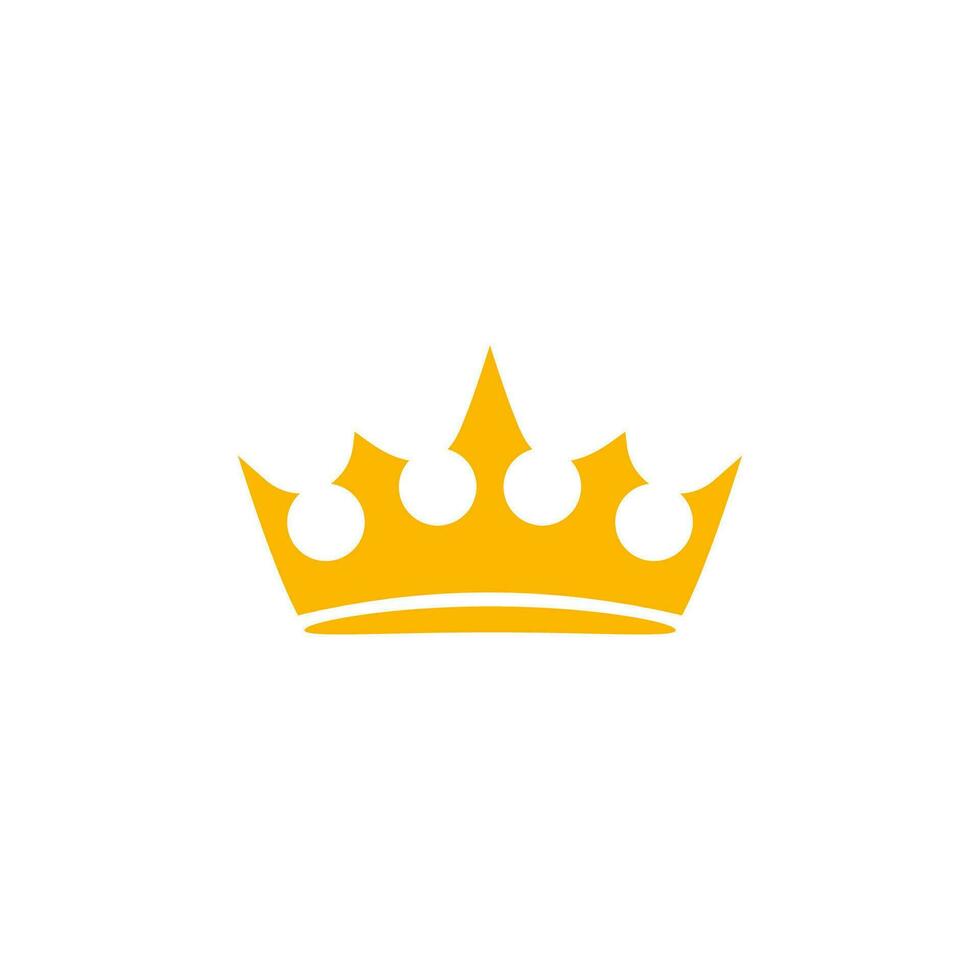 goud monarch tiara icoon. tekening heraldisch diadeem van royalty en macht met luxe decoratie in wijnoogst middeleeuws vector stijl