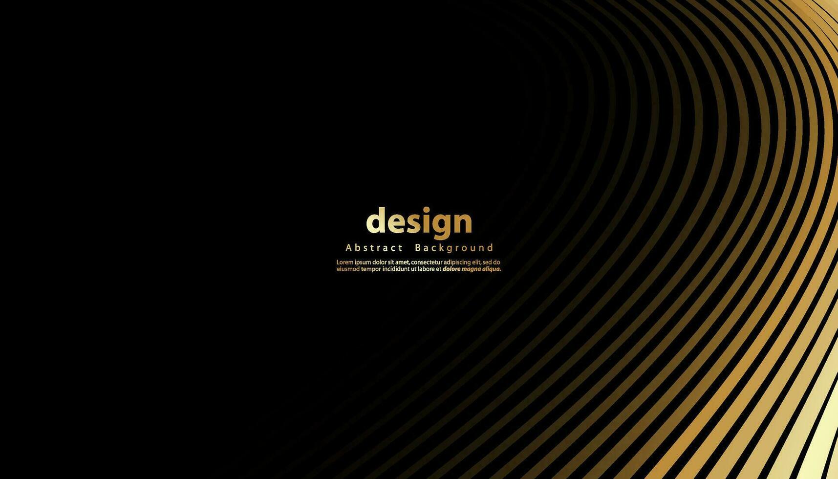 abstracte gouden luxe golf lijn achtergrond - eenvoudige textuur voor uw ontwerp. verloop achtergrond. moderne decoratie voor websites, posters, banners, eps10-vector vector