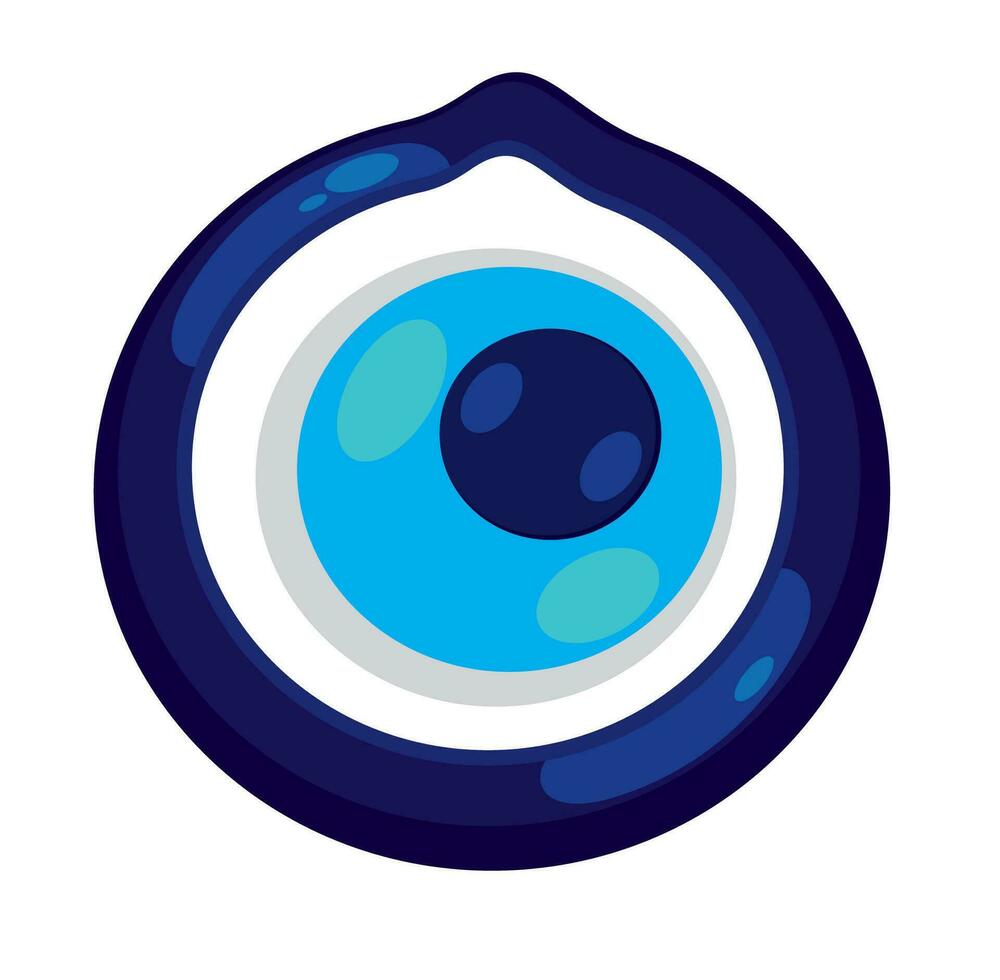 bescherming van de onheil oog. Turks Nazar symbool. Grieks charme of amulet. onheil oog charme icoon. vector illustratie.