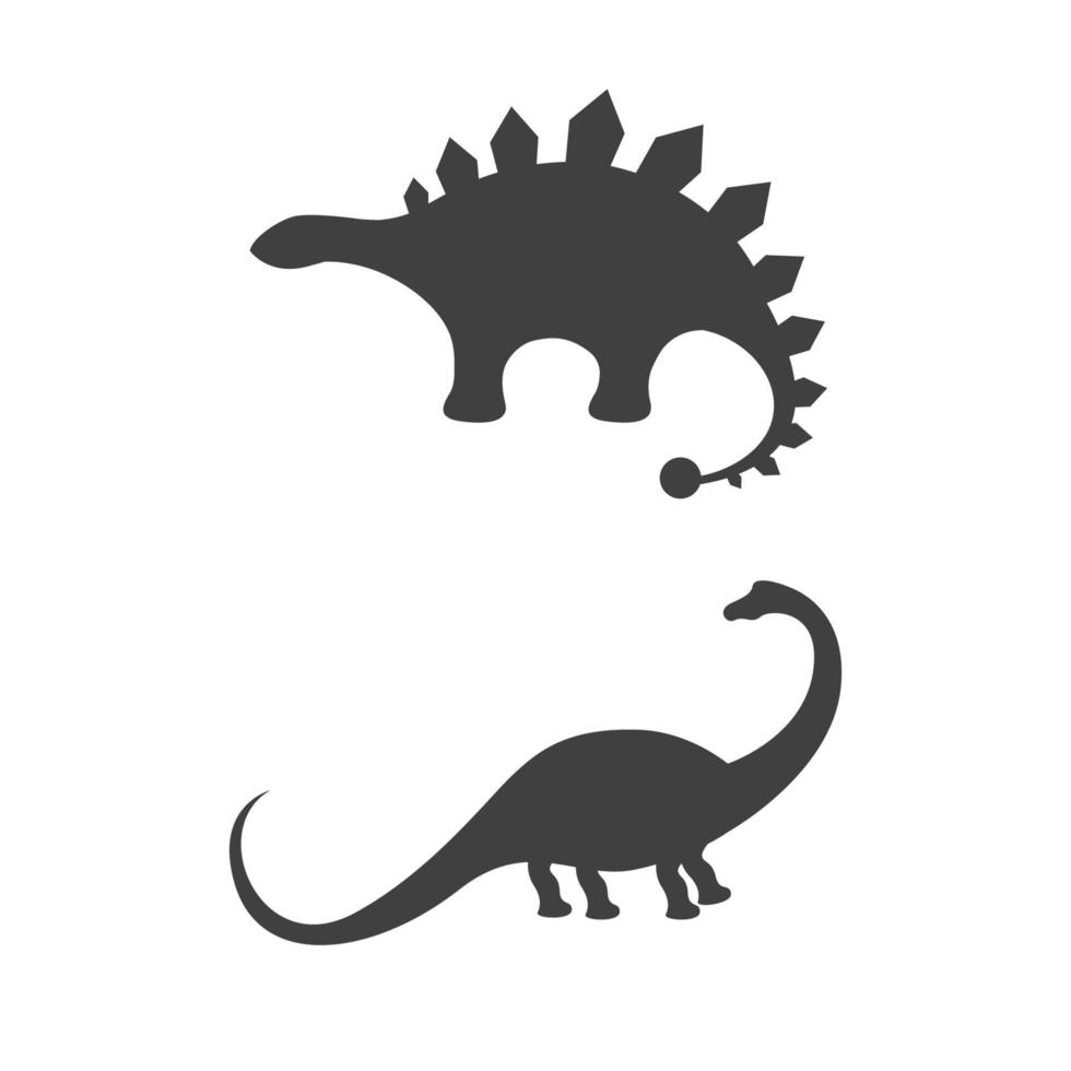 dinosaurus pictogram sjabloon vectorillustratie vector