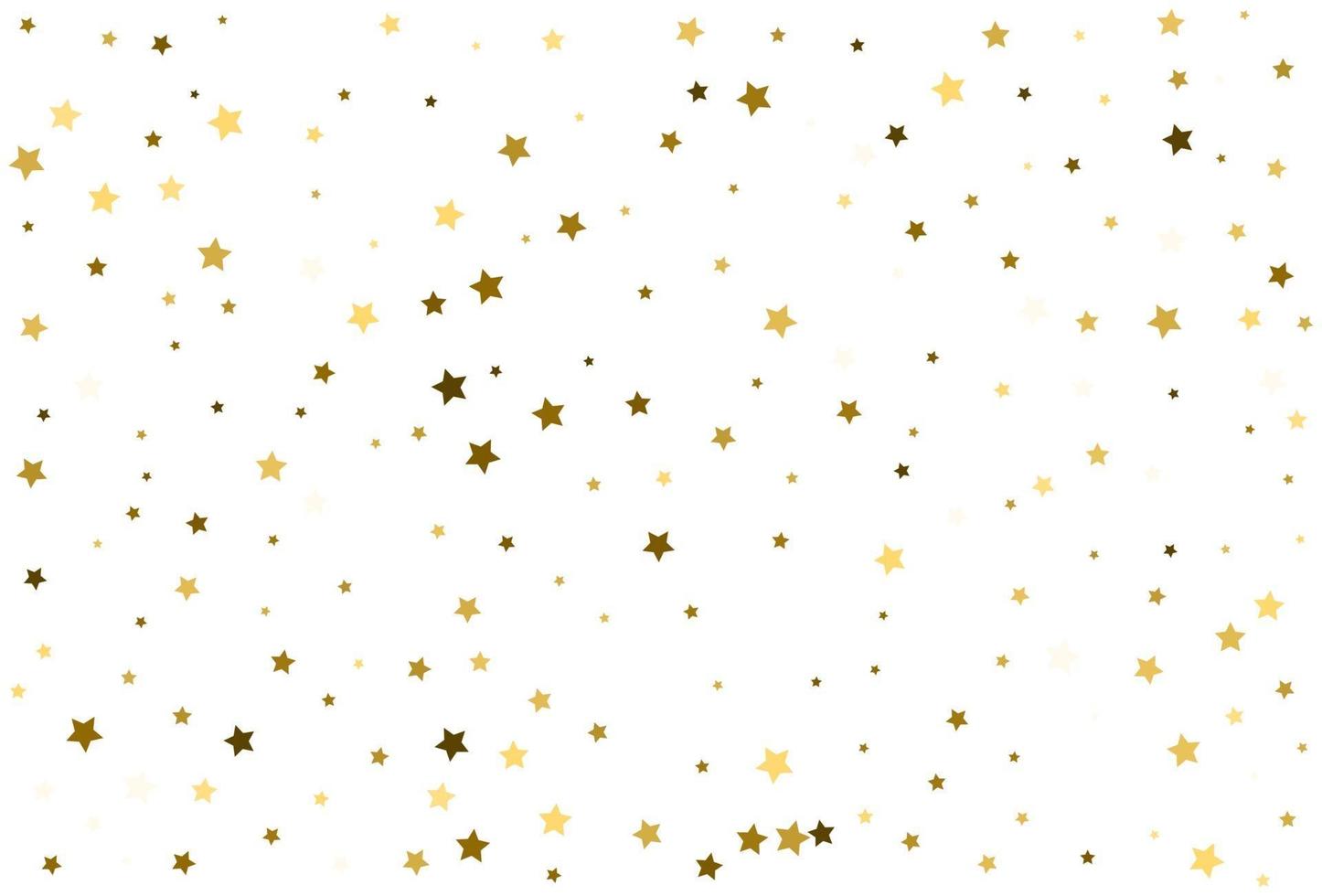 gouden sterren vieren confetti vallende gouden abstracte decoratie vector