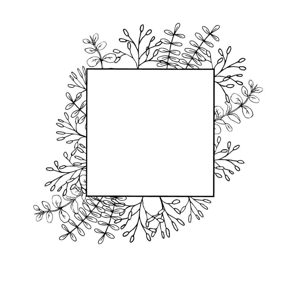 bloemen frame illustraties vector