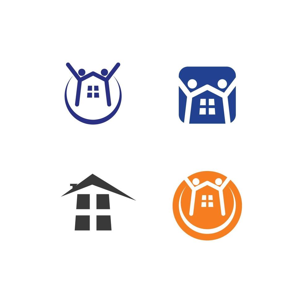 mensen logo en vector familie icoon succes logo gemeenschap