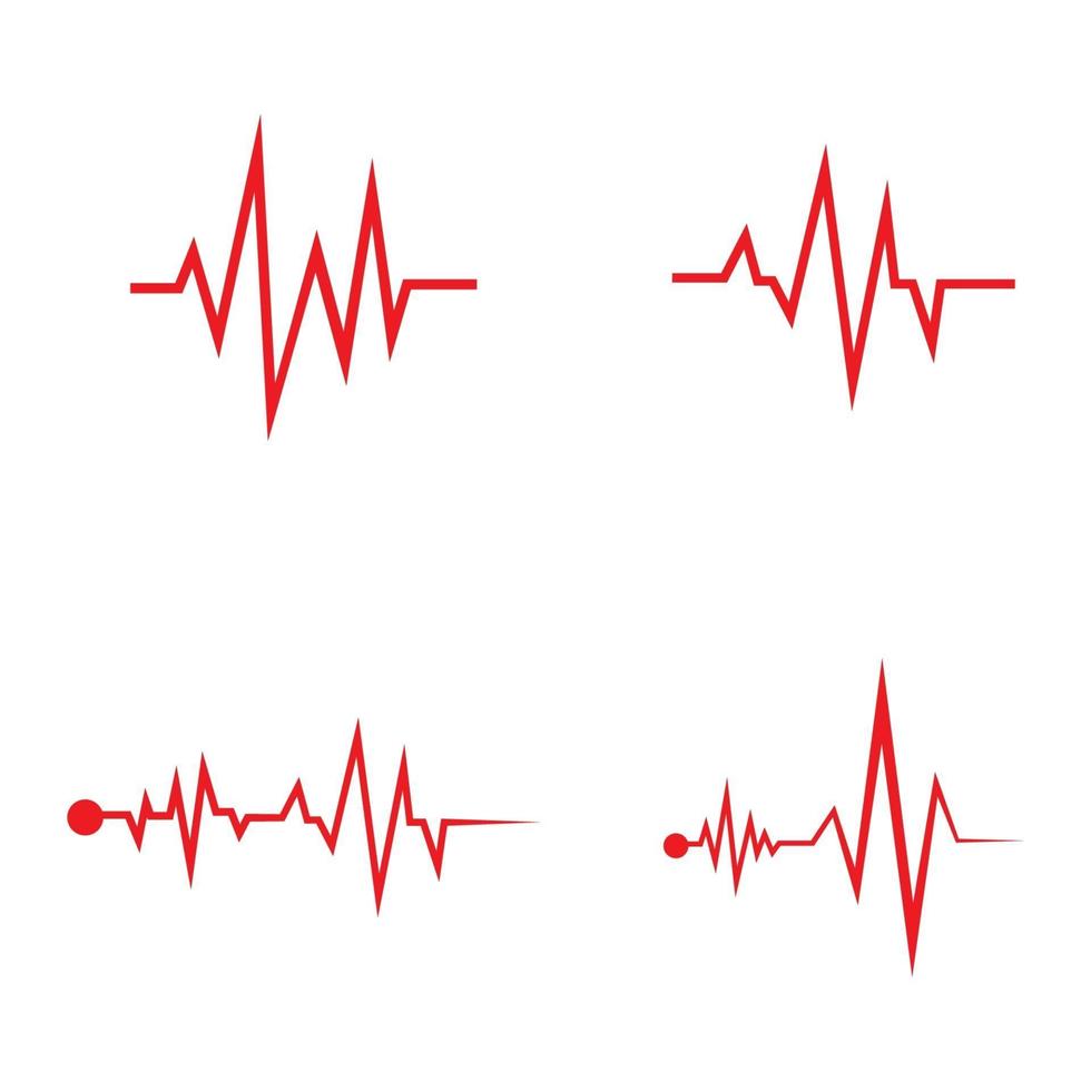 kunst design gezondheid medische hartslag pulse vector