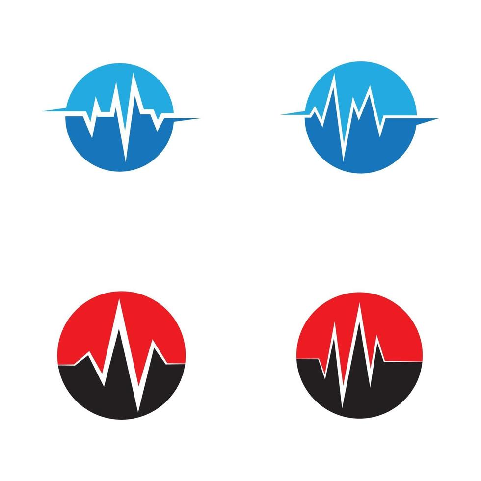 kunst design gezondheid medische hartslag pulse vector