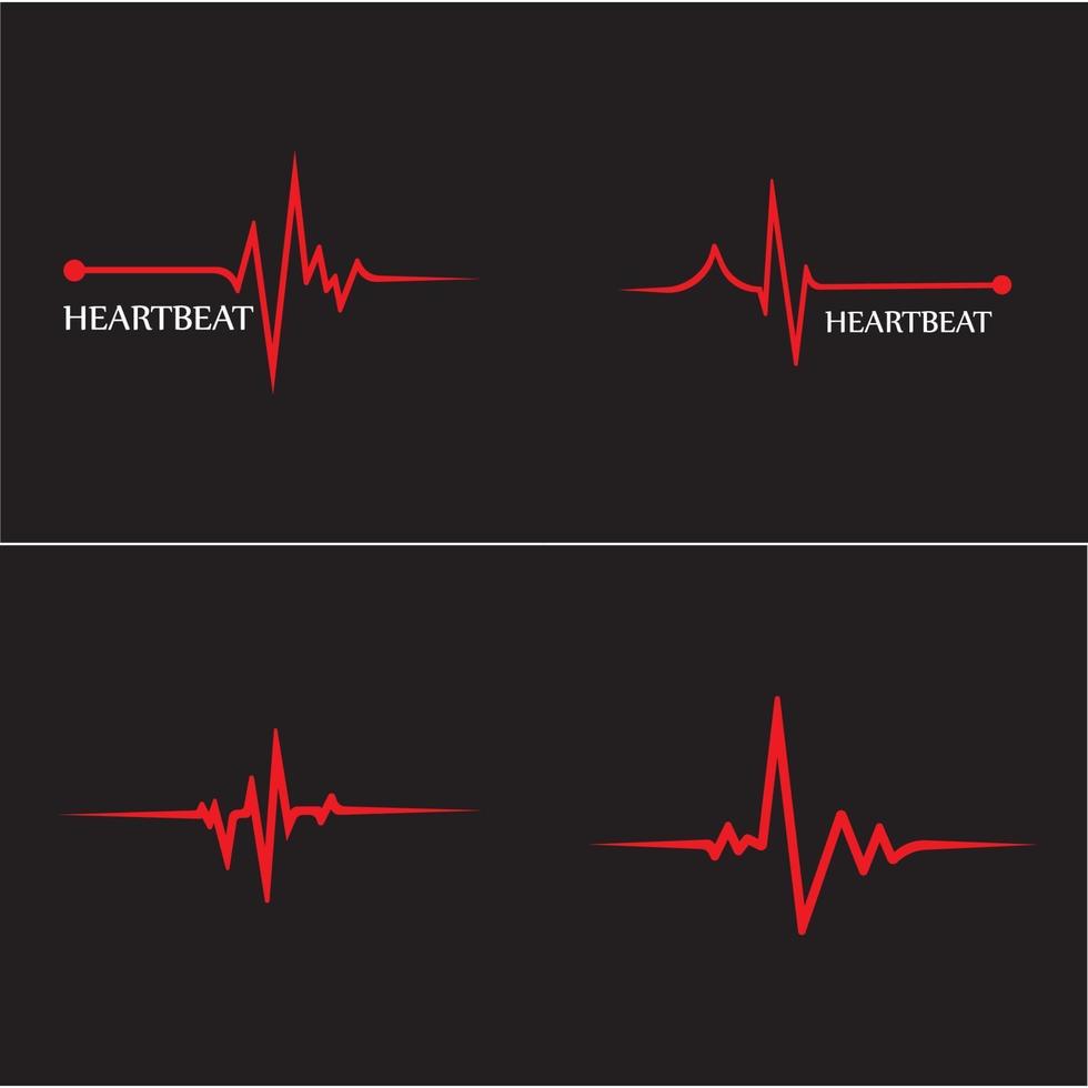 kunst design gezondheid medische hartslag pulse vector