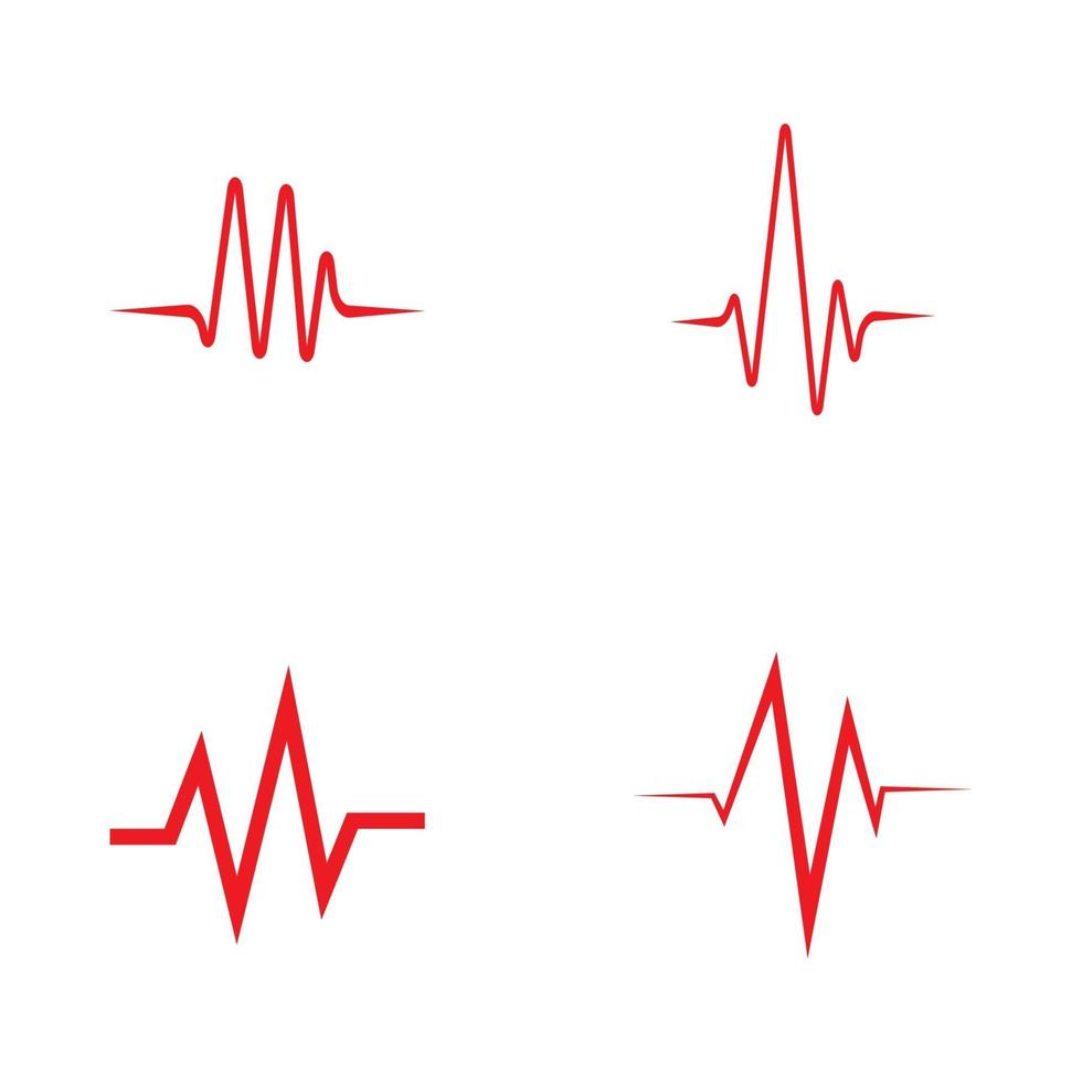 kunst design gezondheid medische hartslag pulse vector