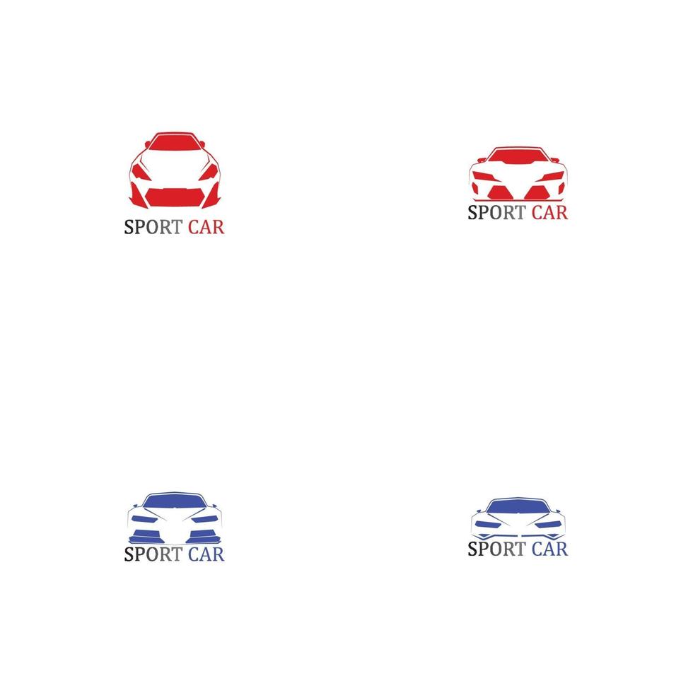 sport auto silhouet logo vector sjabloon pictogrammen app