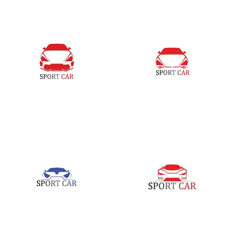 sport auto silhouet logo vector sjabloon pictogrammen app