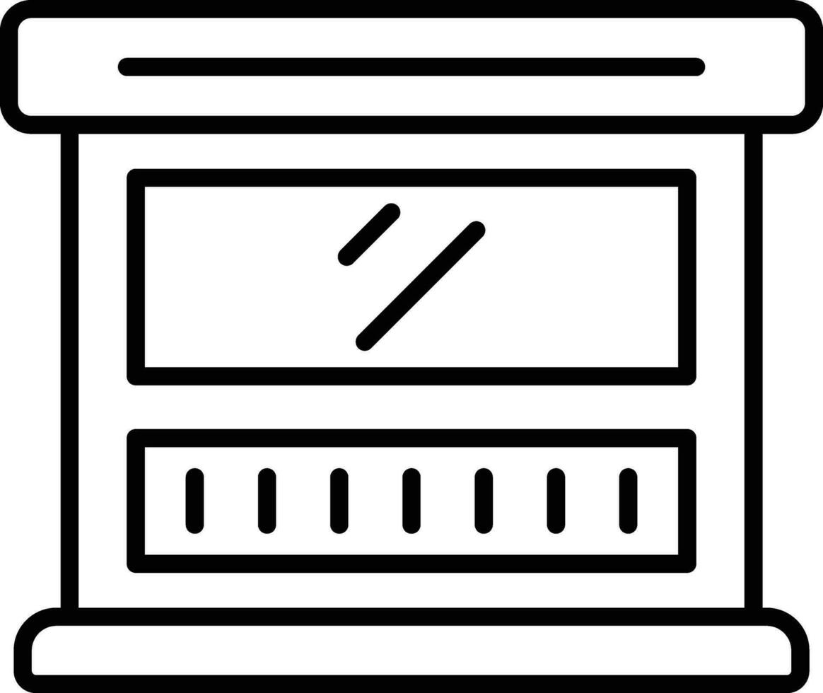 ticket stand vector icoon