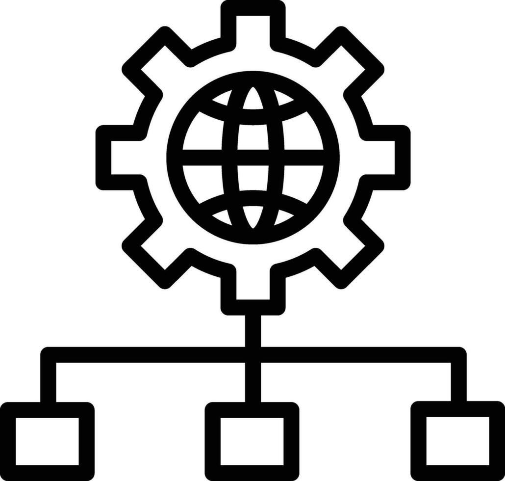 netwerk ontwikkeling vector icoon