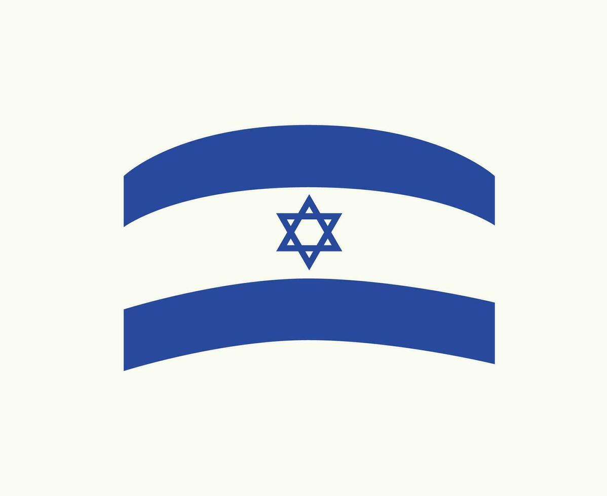 Israël embleem vlag midden- oosten- land icoon vector illustratie abstract ontwerp element