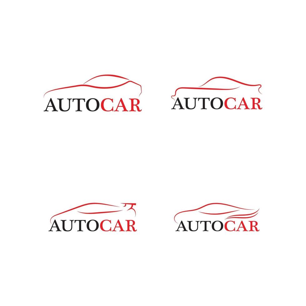 auto silhouet logo vector sjabloon pictogrammen