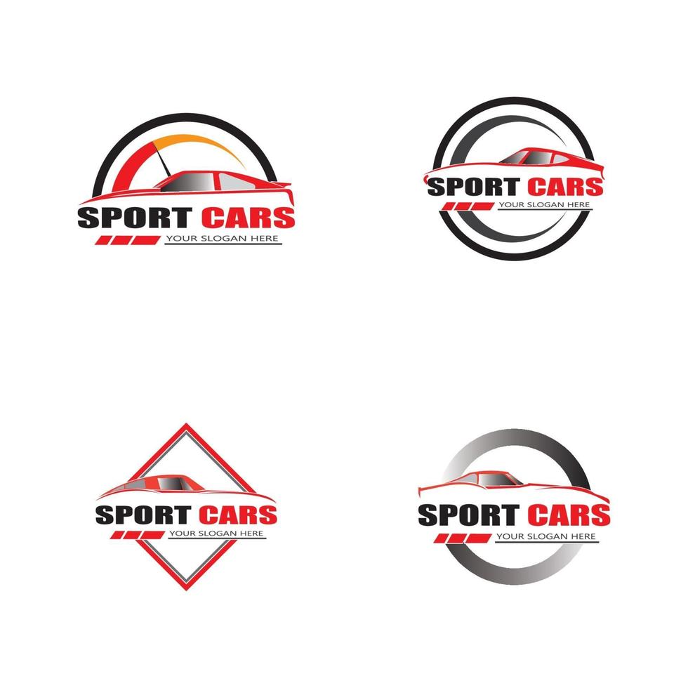 sportwagen logo sjabloon ontwerp vector