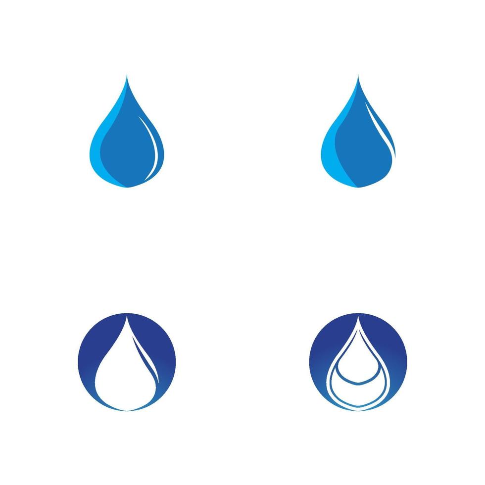 waterdruppel logo sjabloon vector