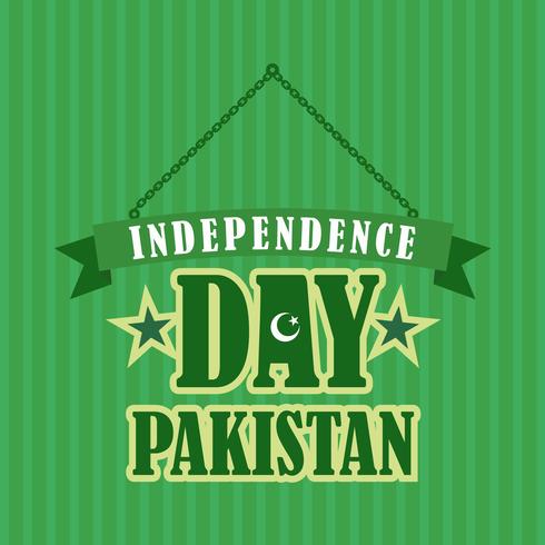 Happy Independence Day 14 augustus Pakistan wenskaart vector
