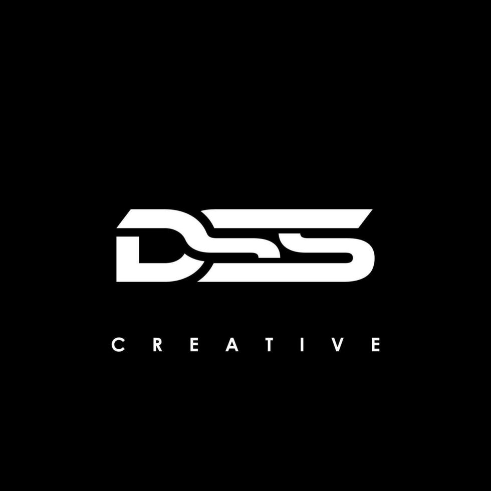 dss brief eerste logo ontwerp sjabloon vector illustratie