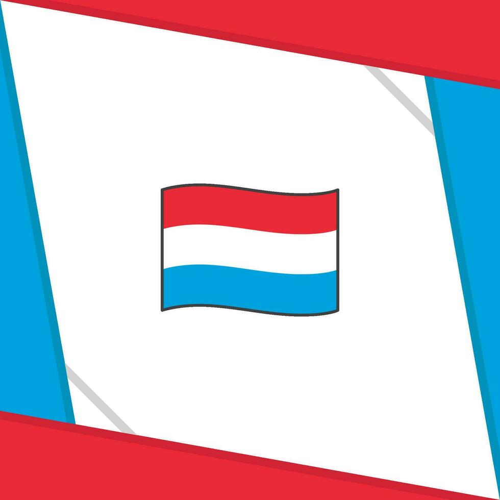 Luxemburg vlag abstract achtergrond ontwerp sjabloon. Luxemburg onafhankelijkheid dag banier sociaal media na. Luxemburg onafhankelijkheid dag vector