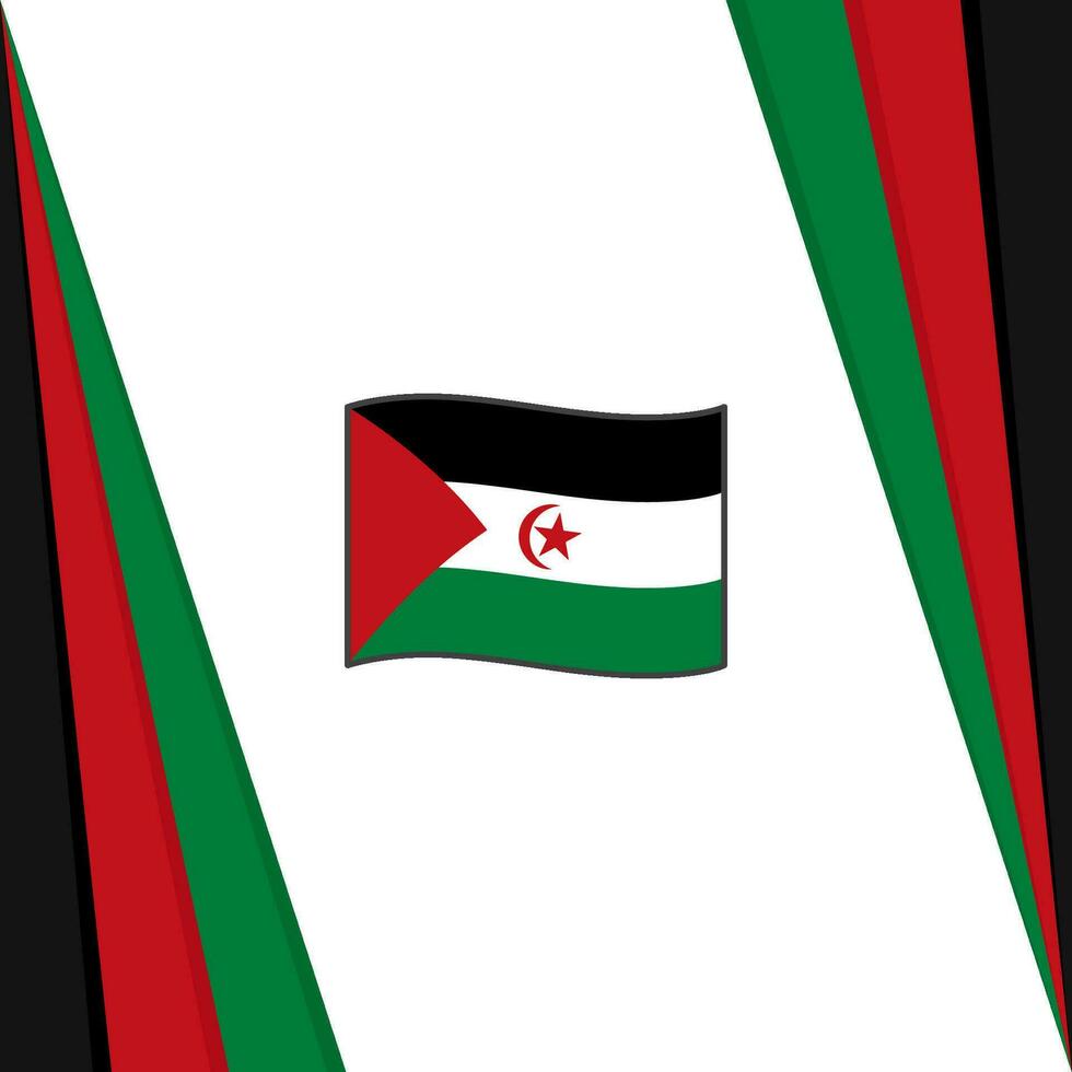 western Sahara vlag abstract achtergrond ontwerp sjabloon. western Sahara onafhankelijkheid dag banier sociaal media na. western Sahara vlag vector