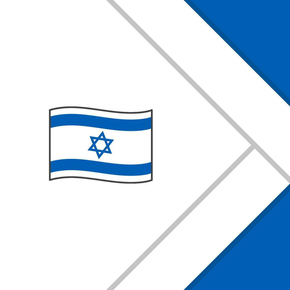 Israël vlag abstract achtergrond ontwerp sjabloon. Israël onafhankelijkheid dag banier sociaal media na. Israël tekenfilm vector