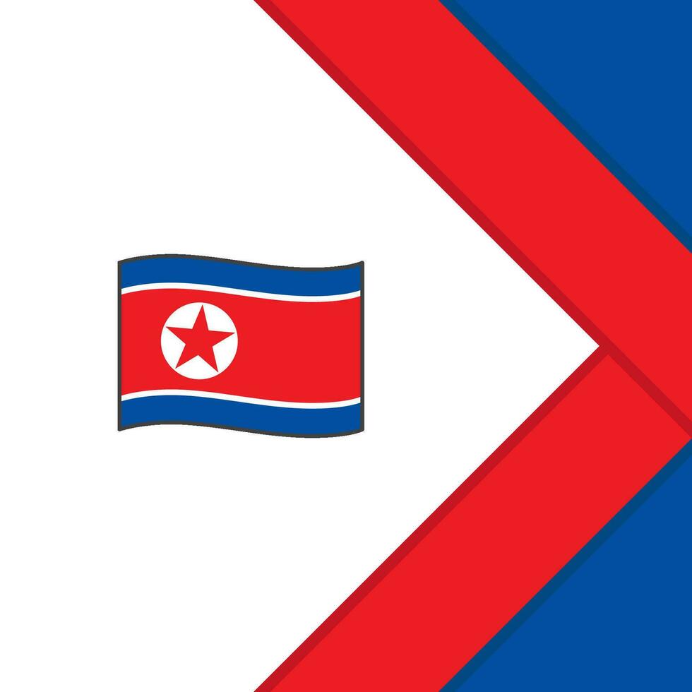 noorden Korea vlag abstract achtergrond ontwerp sjabloon. noorden Korea onafhankelijkheid dag banier sociaal media na. noorden Korea tekenfilm vector