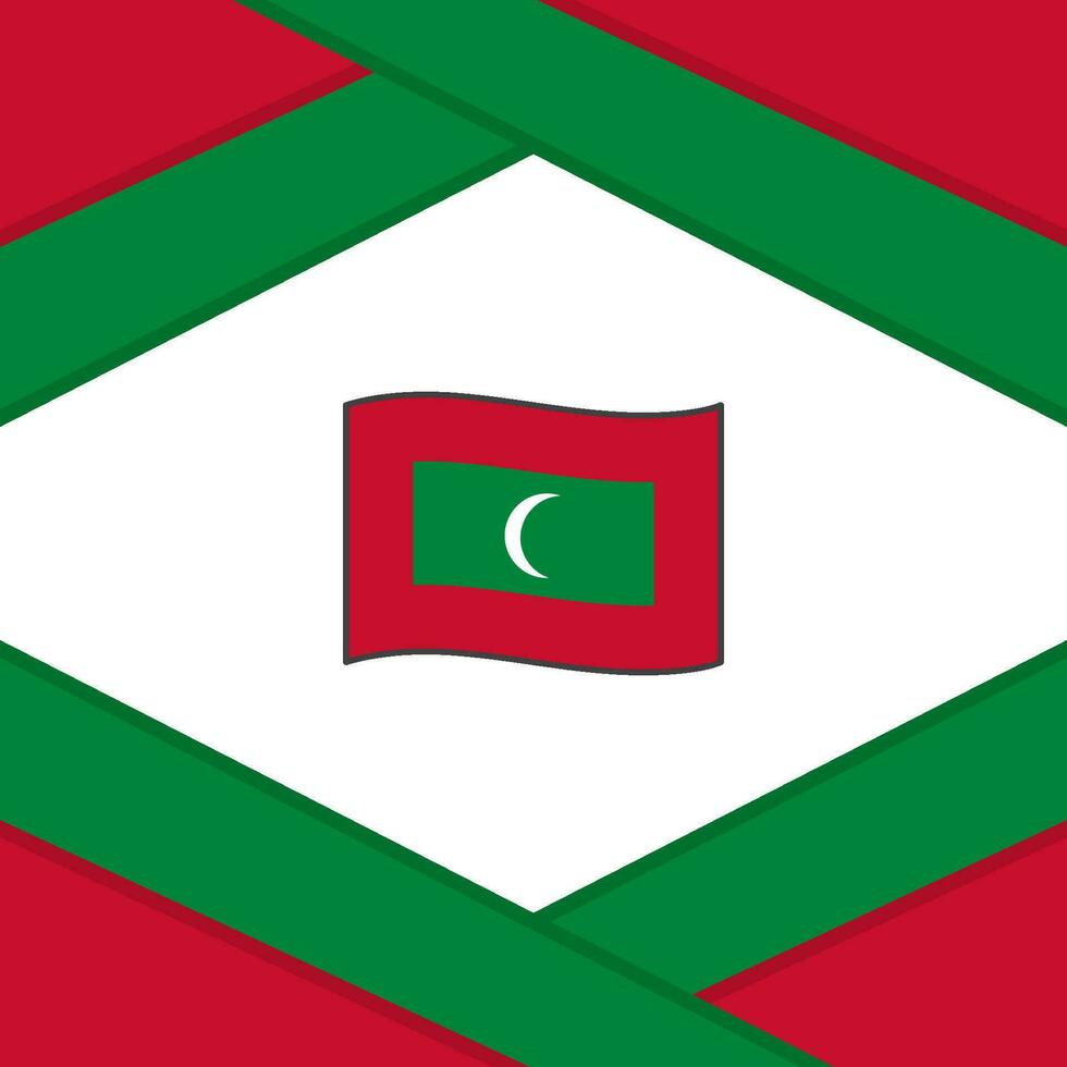 Maldiven vlag abstract achtergrond ontwerp sjabloon. Maldiven onafhankelijkheid dag banier sociaal media na. Maldiven sjabloon vector