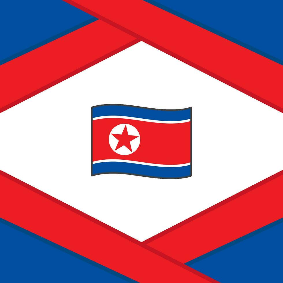 noorden Korea vlag abstract achtergrond ontwerp sjabloon. noorden Korea onafhankelijkheid dag banier sociaal media na. noorden Korea sjabloon vector