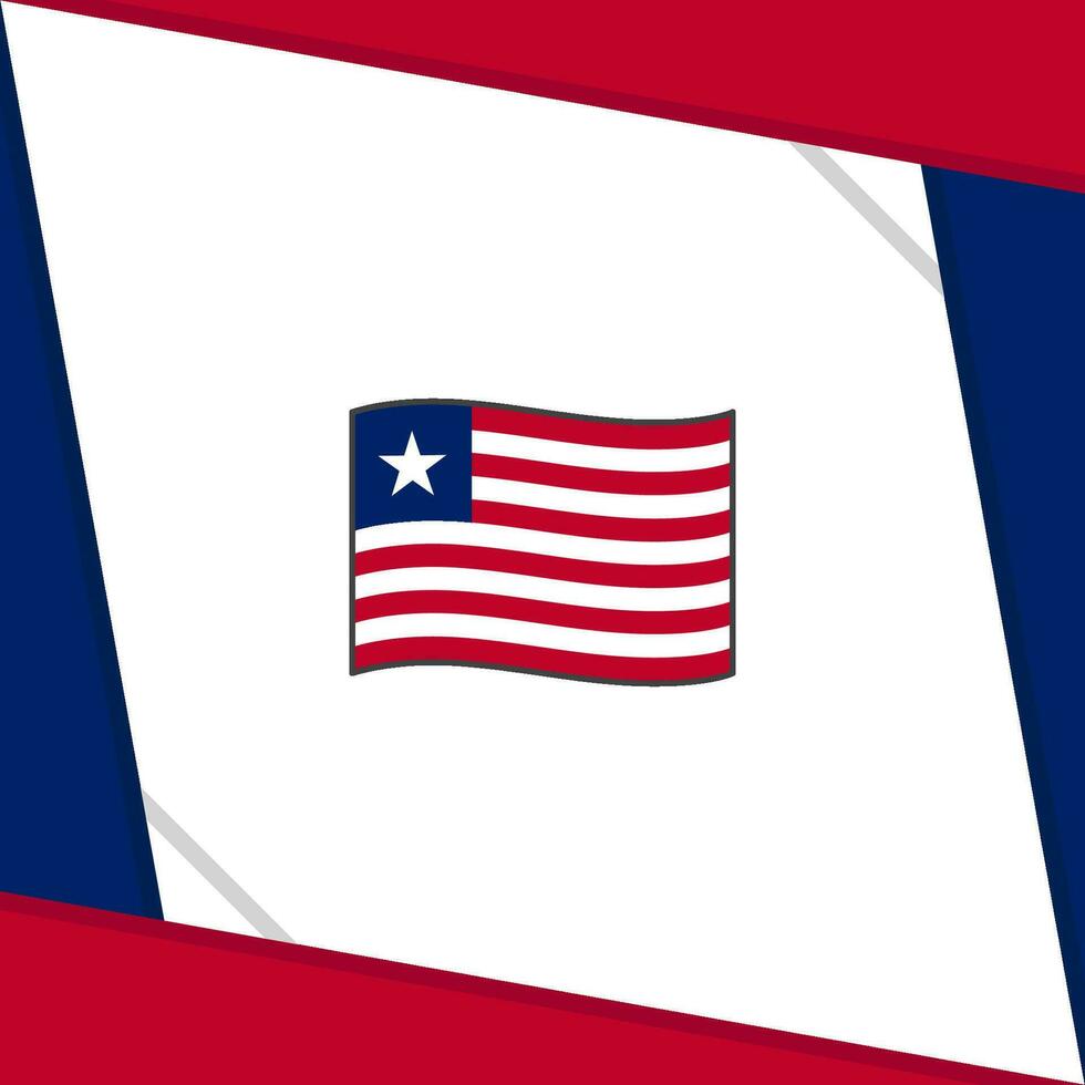 Liberia vlag abstract achtergrond ontwerp sjabloon. Liberia onafhankelijkheid dag banier sociaal media na. Liberia onafhankelijkheid dag vector