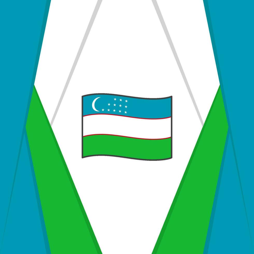 Oezbekistan vlag abstract achtergrond ontwerp sjabloon. Oezbekistan onafhankelijkheid dag banier sociaal media na. Oezbekistan achtergrond vector