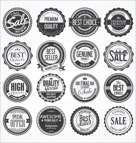 Retro vintage badges en labels-collectie vector