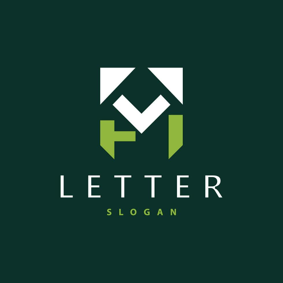 eerste hm brief logo, modern en luxe vector minimalistische mh logo sjabloon