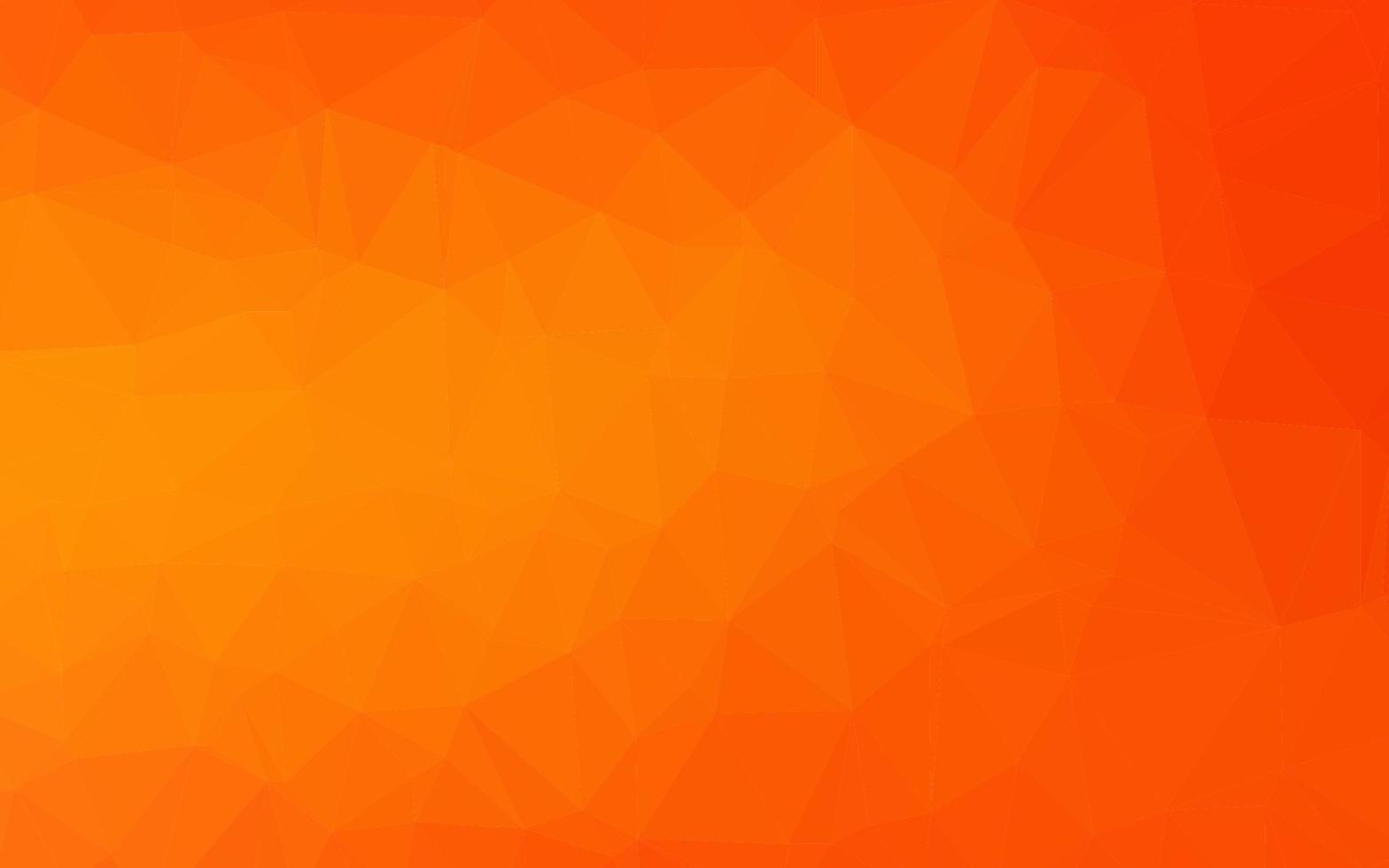 licht oranje vector driehoek mozaïek textuur.