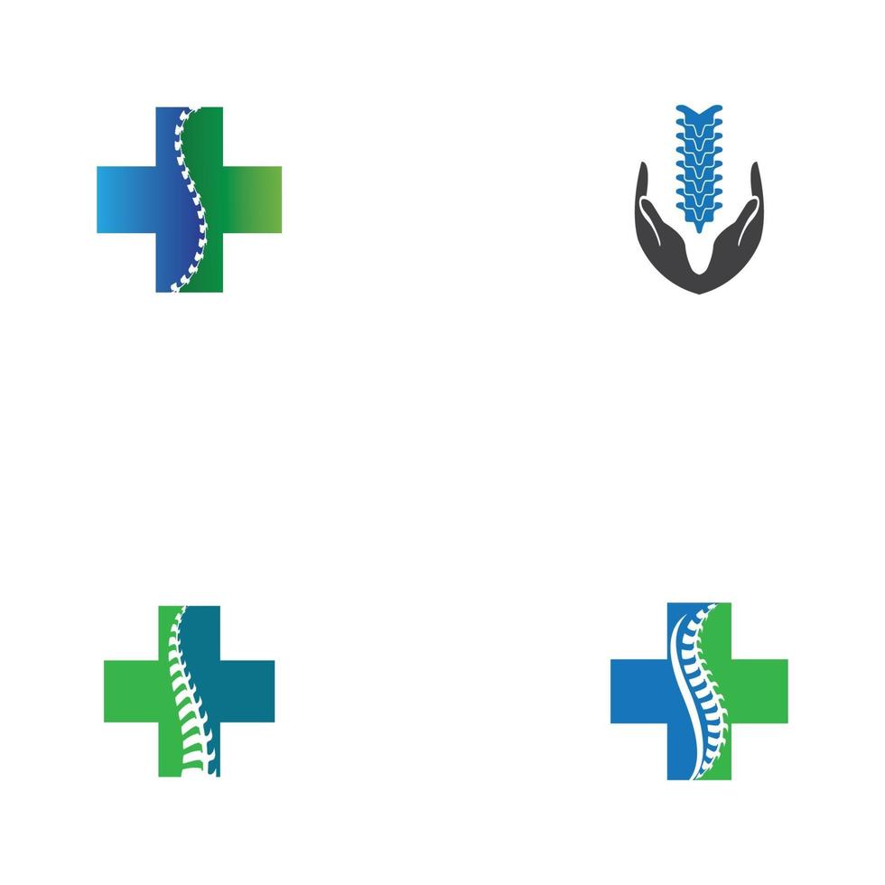 symbool voor wervelkolomdiagnostiek vector