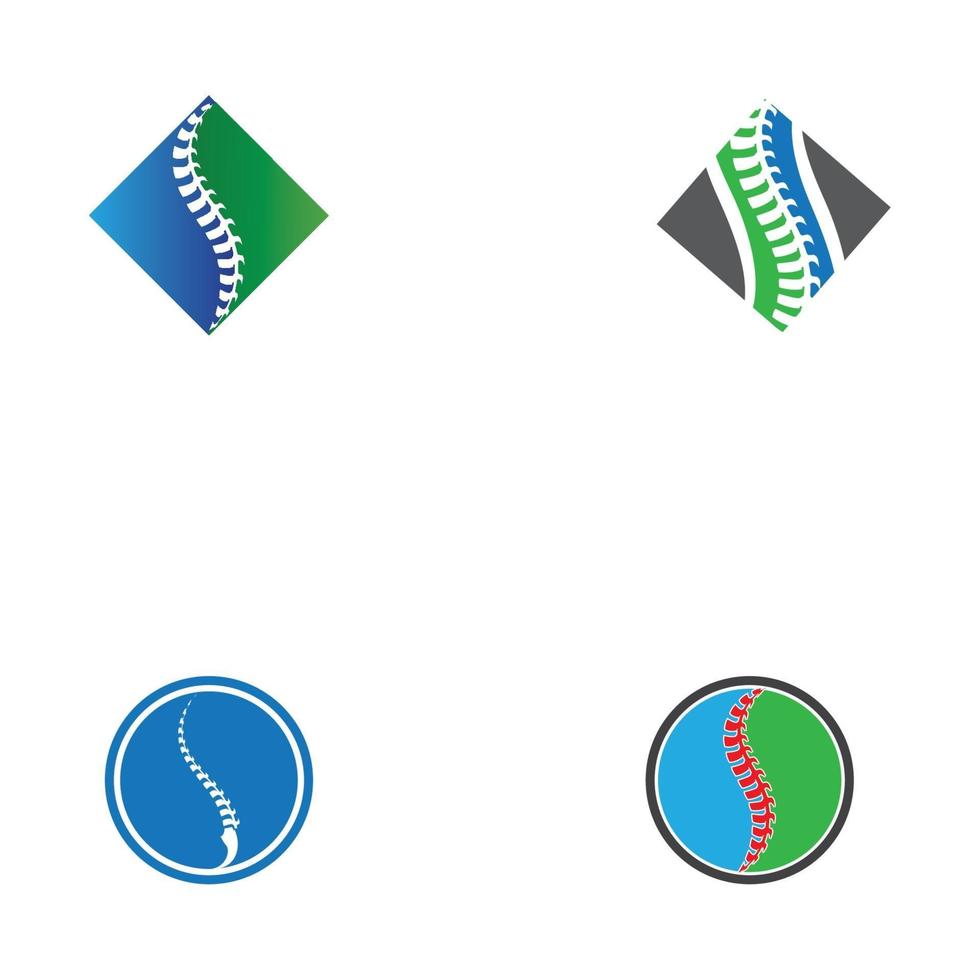symbool voor wervelkolomdiagnostiek vector