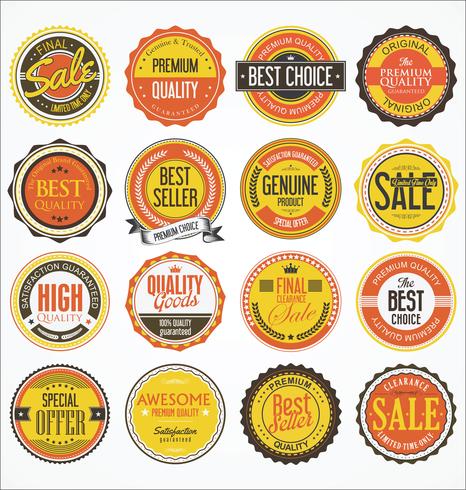 Retro vintage badges en labels-collectie vector