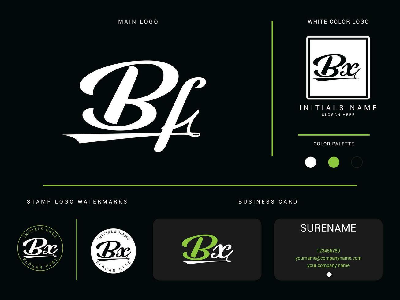 minimalistische bf brief logo icoon, kleurrijk bx bf luxe kleding logo icoon vector voor kleding