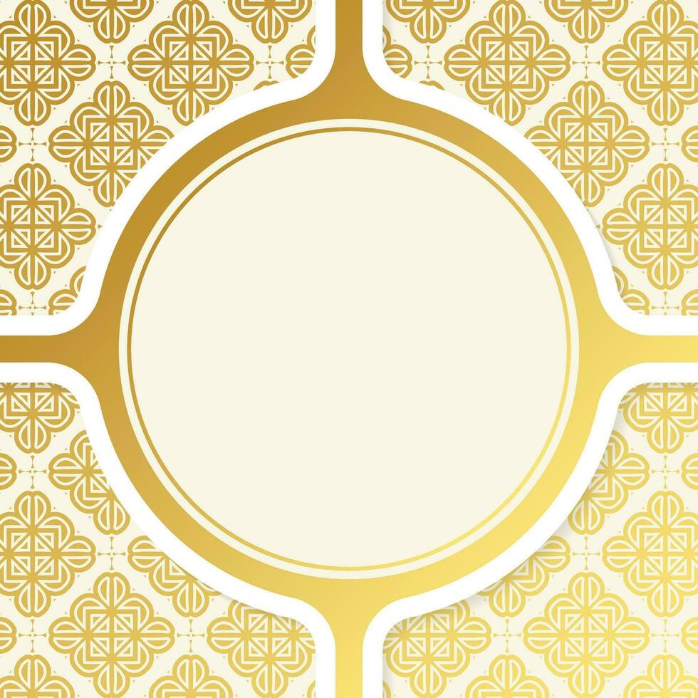 blanco achtergrond van luxueus goud ornamenten vector