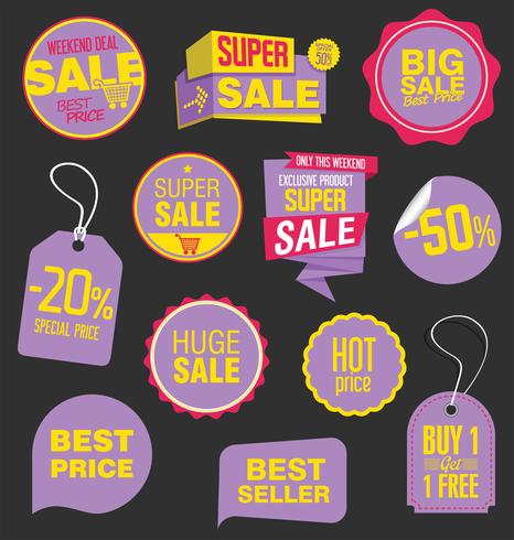 Moderne badges stickers en labels-collectie vector