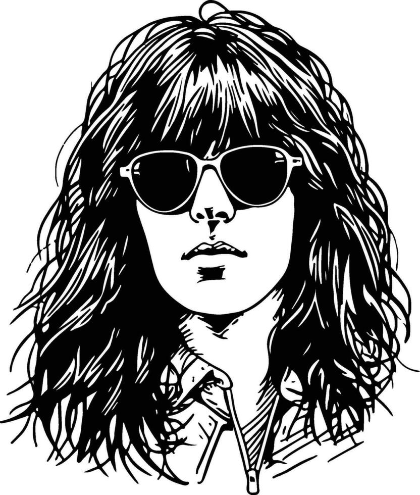 Joey ramone, de ramones illustratie vector