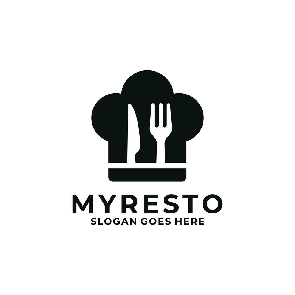 restaurant logo ontwerp vector illustratie